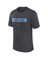 Jordan Men's Anthracite North Carolina Tar Heels 2024/25 Sideline Player Performance Tri-Blend T-Shirt