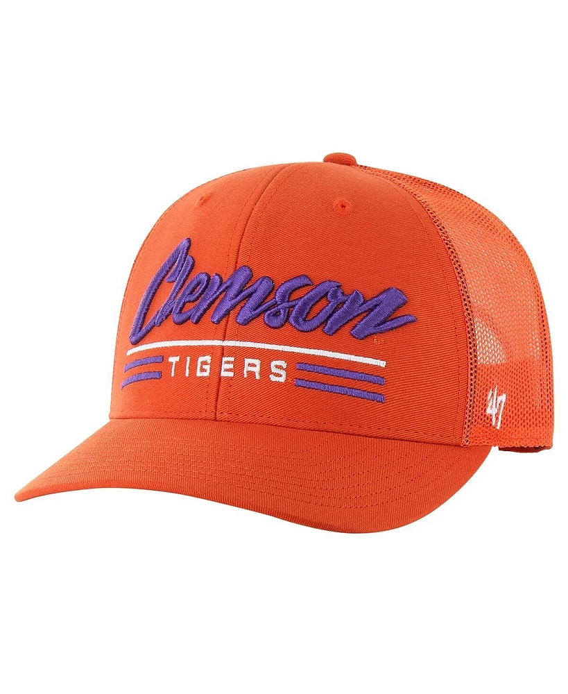 '47 Brand Men's Orange Clemson Tigers Garner Trucker Adjustable Hat