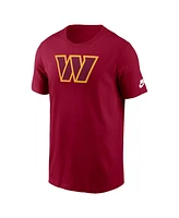 Nike Men's Burgundy Washington Commanders Rewind Logo Essential T-Shirt