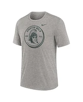 Nike Men's Heather Gray Michigan State Spartans Local Campus Time Honored Tradition Tri-Blend T-Shirt