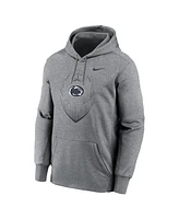 Nike Men's Heather Gray Penn State Nittany Lions Football Icon Performance Fleece Pullover Hoodie