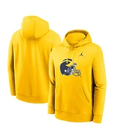 Jordan Men's Maize Michigan Wolverines Primetime Alternate Logo Club Fleece Pullover Hoodie