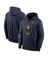 Nike Men's Navy West Virginia Mountaineers Football Icon Performance Fleece Pullover Hoodie