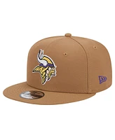 New Era Big Boys and Girls Brown Minnesota Vikings Color Pack Side Patch 9FIFTY Snapback Hat