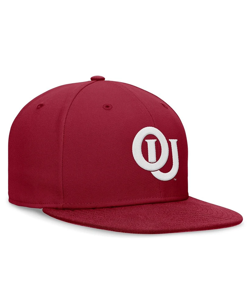 Nike Men's Crimson Oklahoma Sooners Legacy True Fitted Hat