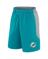 Fanatics Men's Aqua Miami Dolphins Big Tall Team Logo Shorts