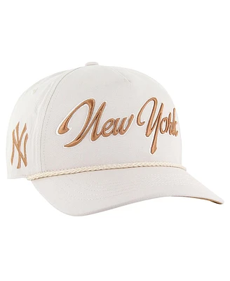 '47 Brand Men's Cream New York Yankees Neutral Overhand Hitch Adjustable Hat