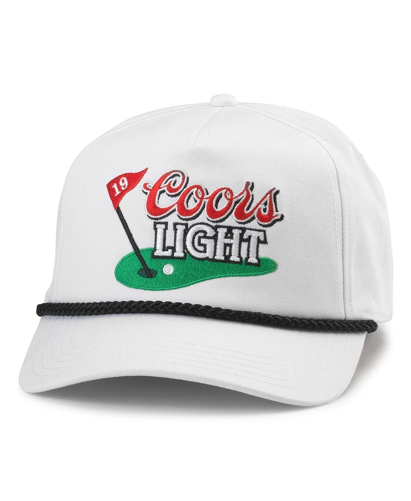 American Needle Men's White Coors Roscoe Golf Adjustable Hat