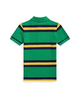 Polo Ralph Lauren Toddler and Little Boys Striped Cotton Mesh Shirt