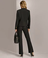 Donna Karan New York Womens Hardware Detail Blazer Straight Leg Pants