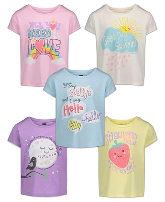 Lyrics by Lennon and McCartney Baby Girls 5 Pack T-Shirts