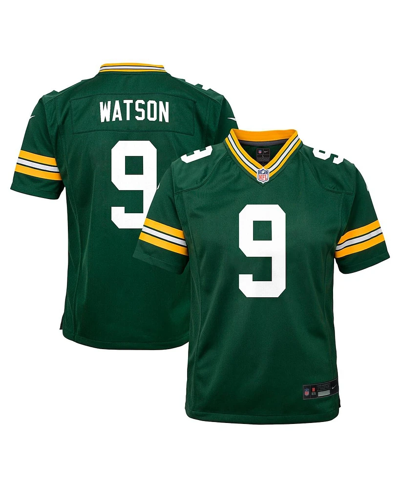 Nike Big Boys and Girls Christian Watson Green Bay Packers Team Player Game Jersey