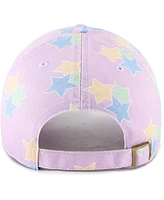 '47 Brand Big Girls Lavender Miami Marlins Star Bright Clean Up Adjustable Hat