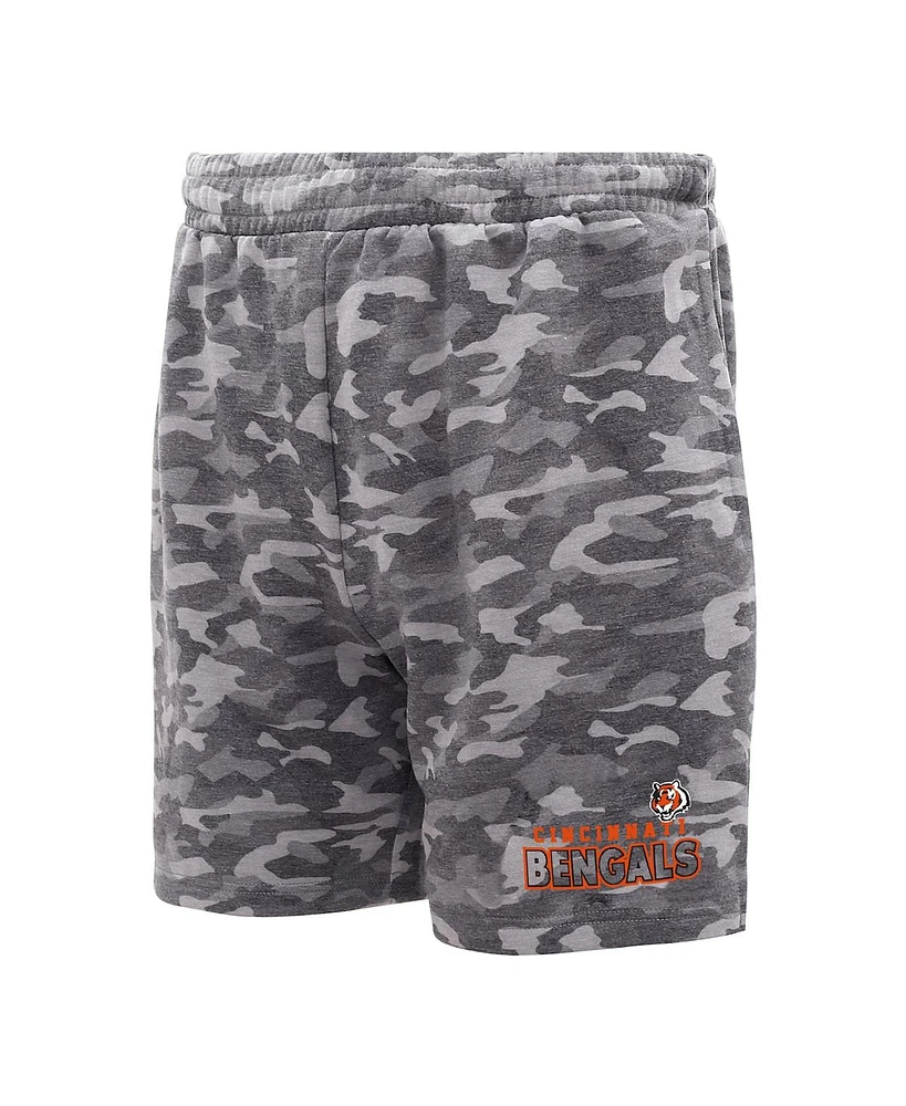 Concepts Sport Men's Charcoal Cincinnati Bengals Biscayne Camo Shorts