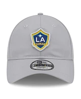 New Era Men's Gray La Galaxy Active 9TWENTY Adjustable Hat