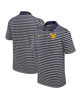 Nike Men's West Virginia Mountaineers Primetime Victory Striped Performance Polo