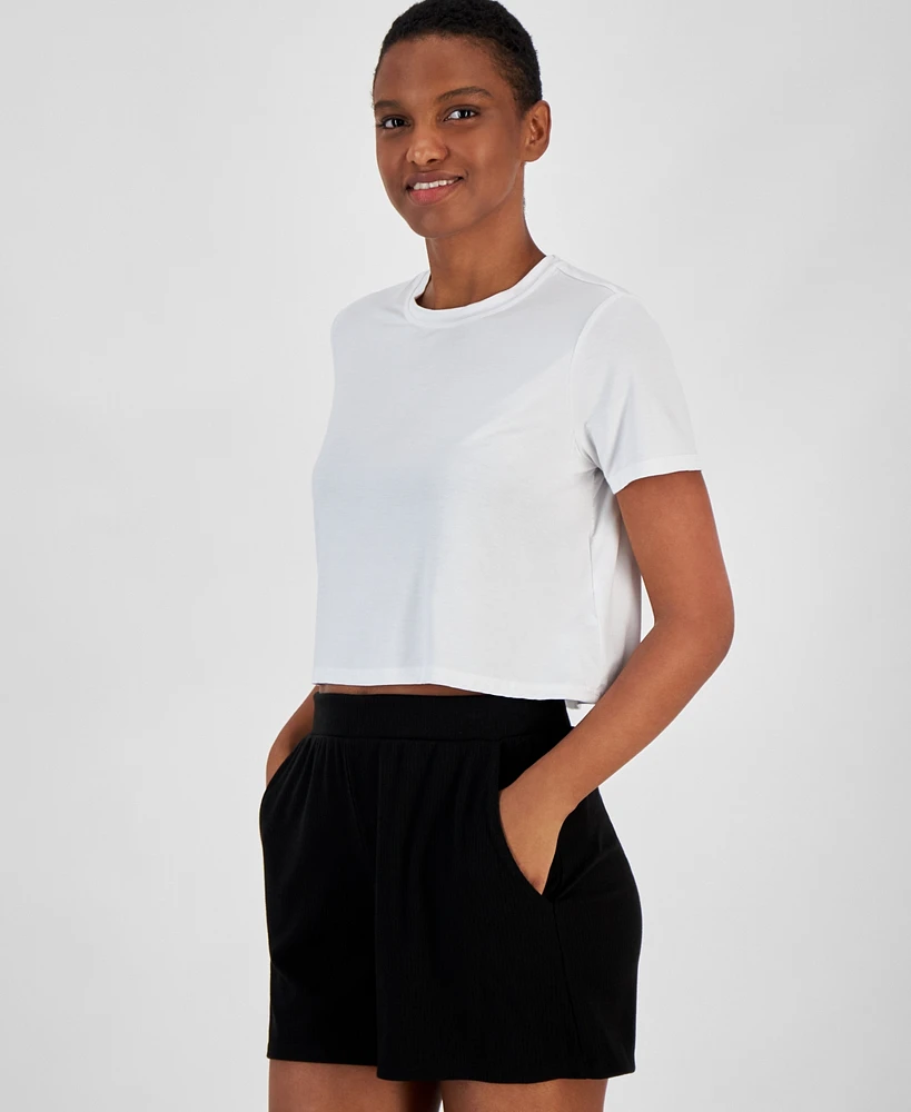 Id Ideology Women's Boxy Short-Sleeve T-Shirt, Created for Macy's