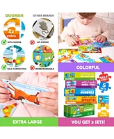Quokka 5X Megaset Matching Puzzles for Toddlers 3-5 - Numbers, Animals, Opposites