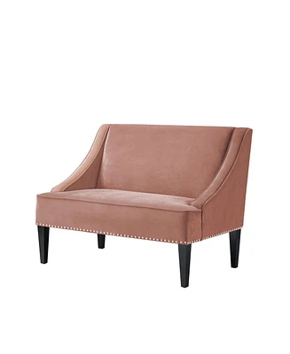 Inspired Home Malaya Velvet Back Bench