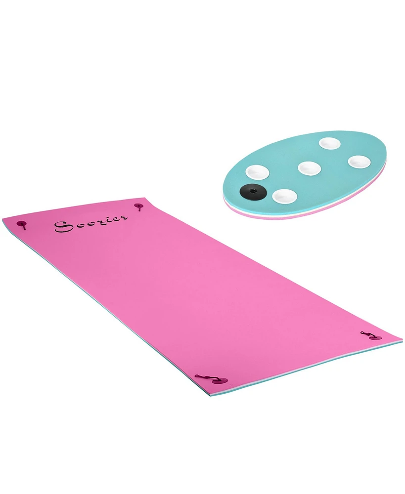 Simplie Fun Lily Pad Floating Mat with Table