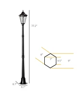 Streamdale Furniture Solar Street Lamp with Motion Sensor and Adjustable Brightness