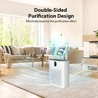 Morento Hepa Air Purifier for Home Large Room up to 1076 Sq Ft with Pm 2.5 Display Air Quality Sensor, White