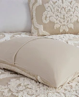Madison Park Viola Damask 3-Pc. Comforter Set