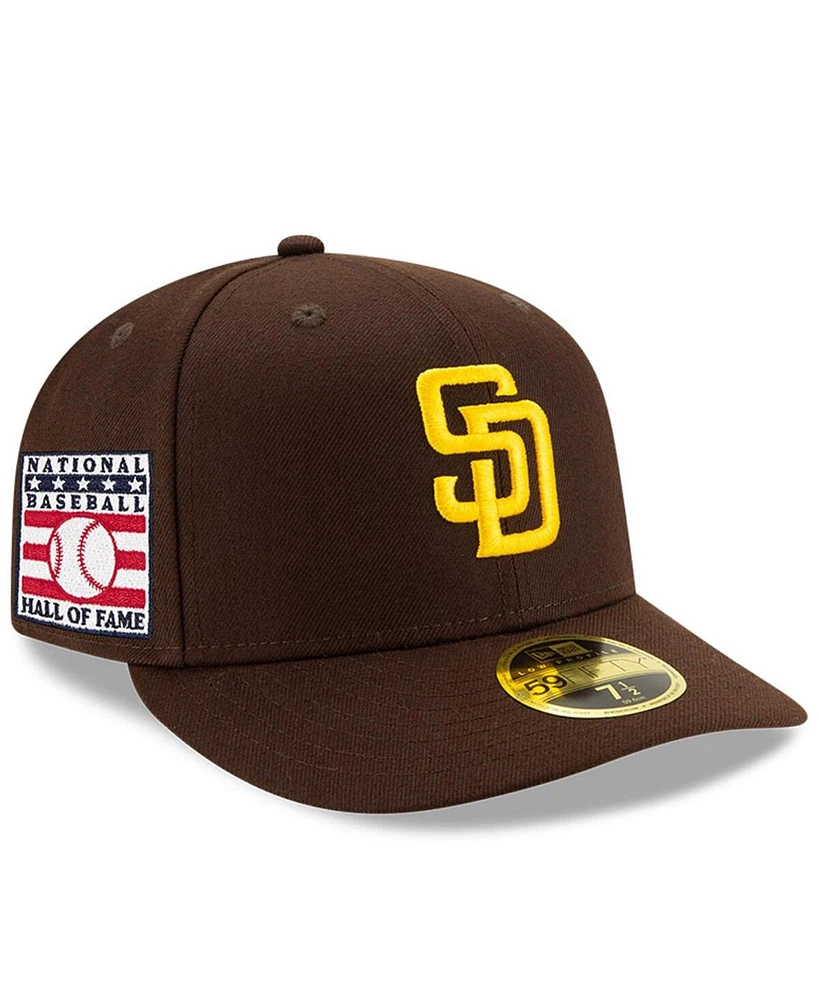 New Era Men's Brown San Diego Padres National Baseball Hall of Fame Low Profile 59FIFTY Fitted Hat