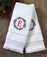 Skl Home Wreath Monogram Cotton Hand Towel, 16" x 26"