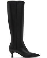 Madden Girl Debut Wide-Calf Knee-High Kitten-Heel Dress Boots