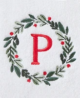 Skl Home Wreath Monogram Cotton Hand Towel, 16" x 26"