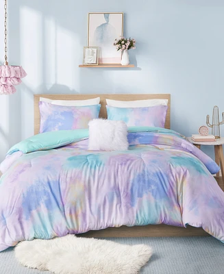 Intelligent Design Cassiopeia Watercolor Tie Dye -Pc. Comforter Set