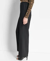 Dkny Women's Mid-Rise Wide-Leg Pleat-Front Pants