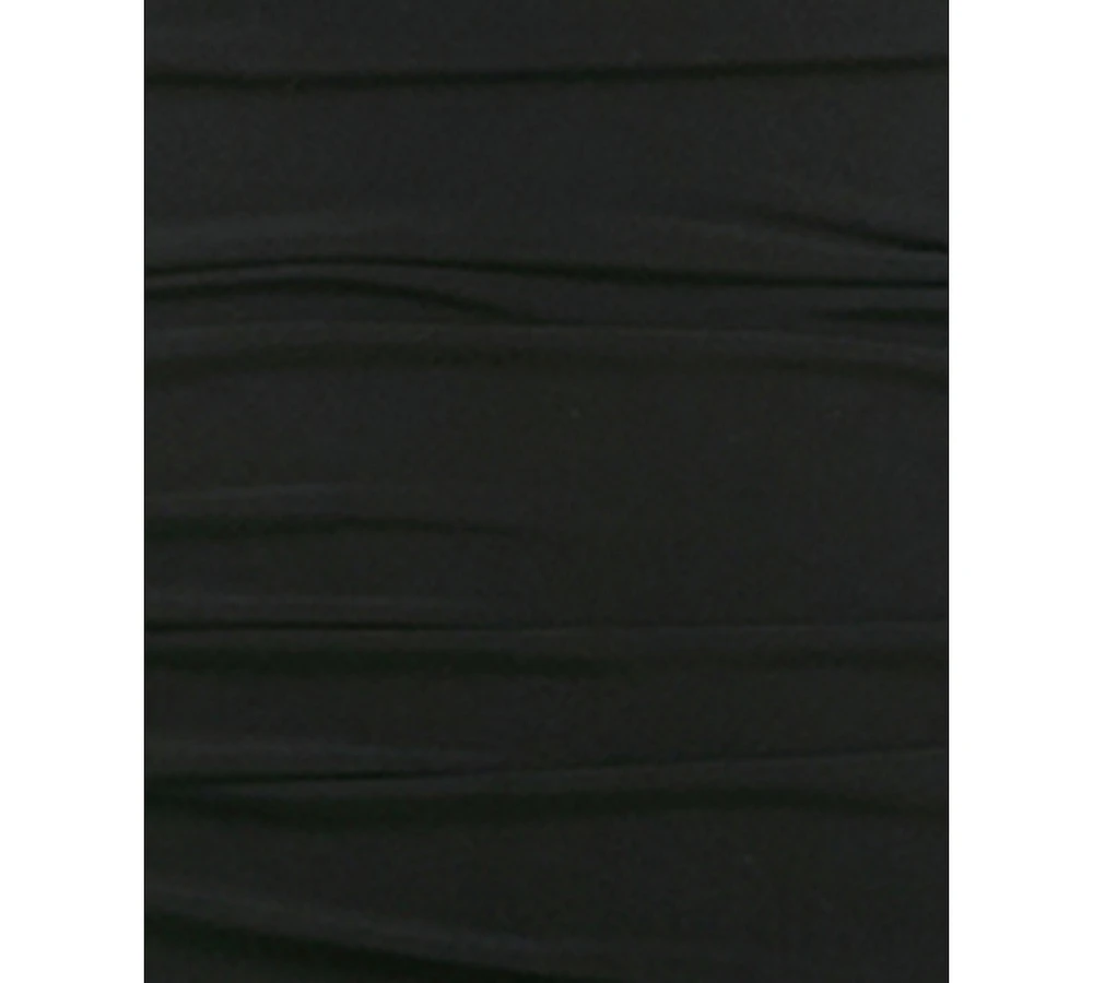 City Studios Juniors' Ruched One-Shoulder Gown
