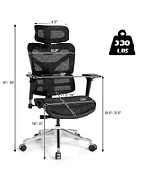 Ergonomic Office Chair Mesh Swivel Task Chair with Lumbar & Back Support