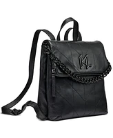 Karl Lagerfeld Paris Lavande Leather Backpack