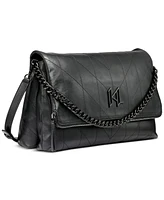 Karl Lagerfeld Paris Lavande Leather Shoulder Bag