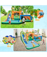 Vebreda Kids Inflatable Water Slide for Yard Lawn with 735W Blower