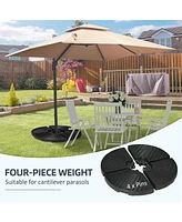 Hdpe Patio Umbrella Base Weights (Round)