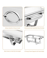 Givimo 2 Packs Stainless Steel Full-Size Chafing Dish