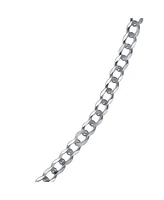 Bling Jewelry Solid 3MM Sterling Silver Miami Cuban Curb Chain Necklace 16 Inch
