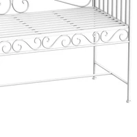Outdoor Patio Bench with Armrests for Backyard