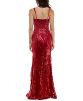 B Darlin Juniors' Sequinned Bustier Evening Gown