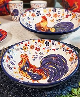 Certified International Morning Rooster Serving Bowl