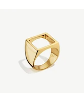 Soko Open Square Statement Ring