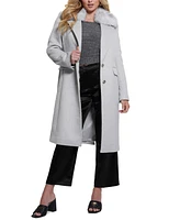 Guess Women's Nancy Faux-Fur-Collar Long Coat