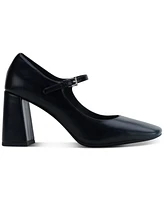 Jeffrey Campbell Bourdin Block-Heel Pointed-Toe Mary Jane Pumps