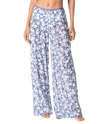 Michael Kors Women's Floral Print Cover-Up Pants