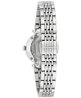 Bulova Women's Diamond Accent Stainless Steel Bracelet Watch 25mm