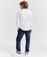 Tommy Hilfiger Big Boys Front Pocket Pinpoint Oxford Shirt